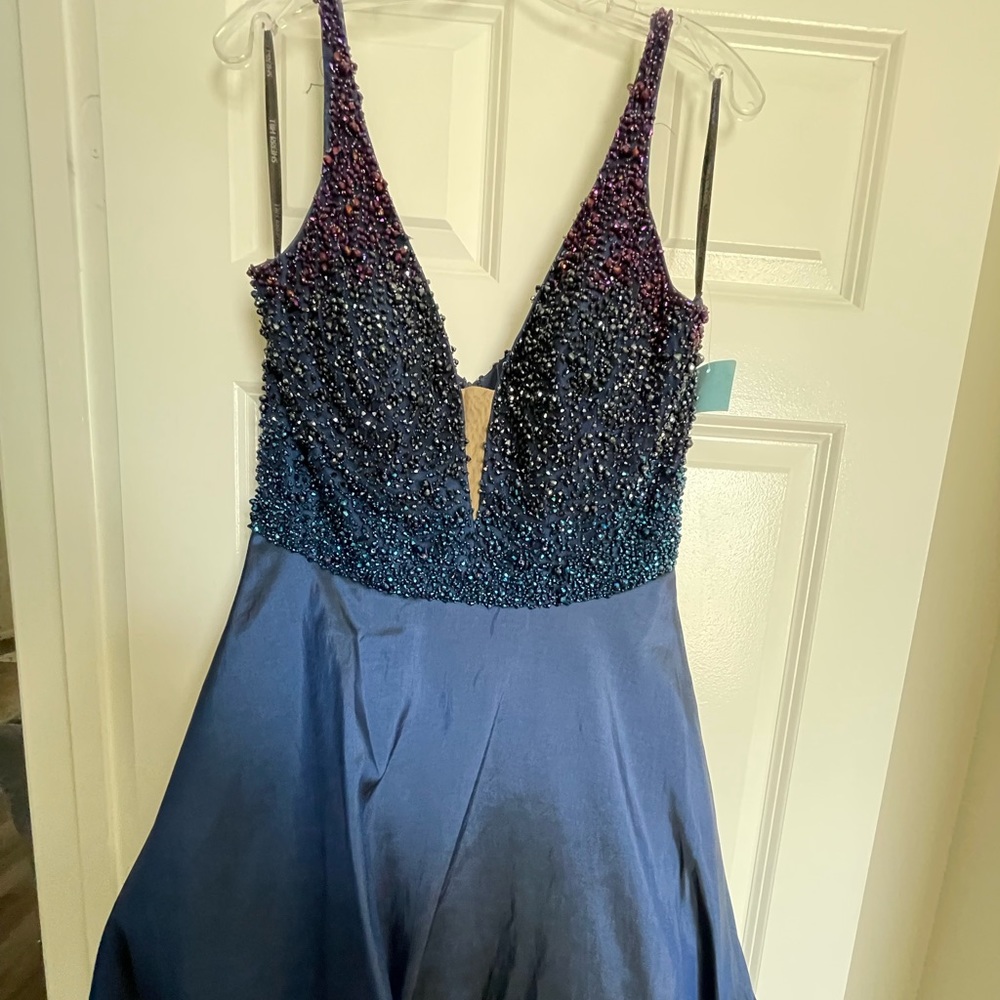 Navy short Sherri Hill dress
